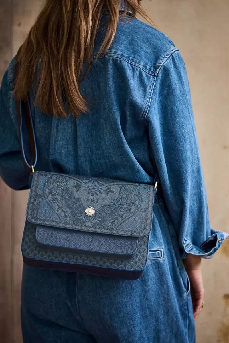 Pip Studio Sac Bandouliere Kyoto Festival En Coloris Bleu Denim Shop