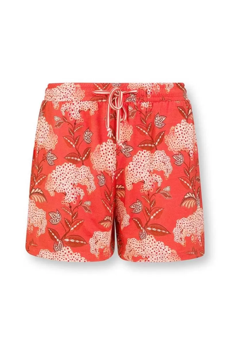 Pip Studio Short Flora Firenze En Coloris Corail Rouge Cheap