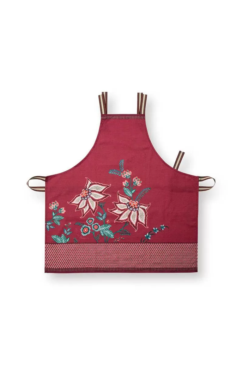 Pip Studio Tablier De Cuisine Flower Festival Rose Fonce Hot