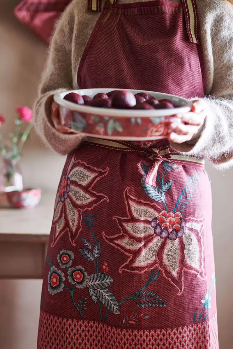 Pip Studio Tablier De Cuisine Flower Festival Rose Fonce Hot