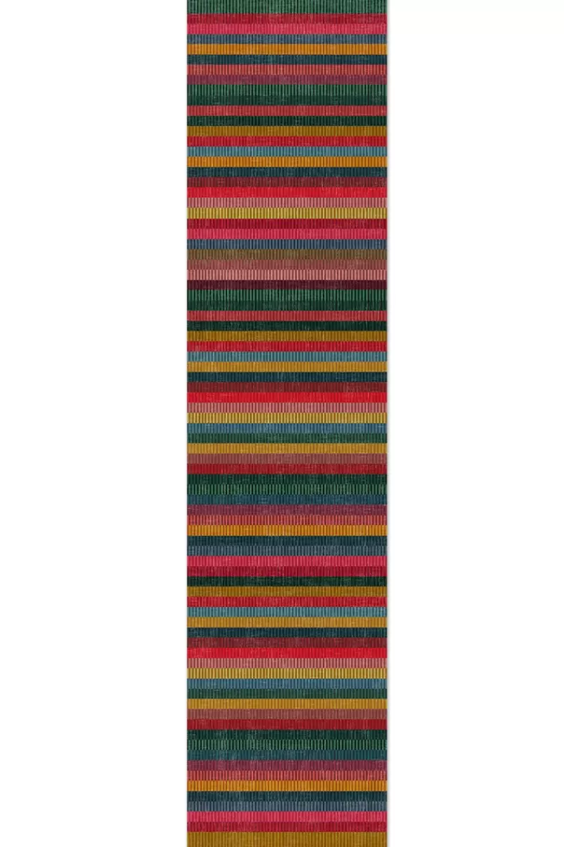 Pip Studio Tapis Coureur Jacquard Stripes Par Pip Multi Hot