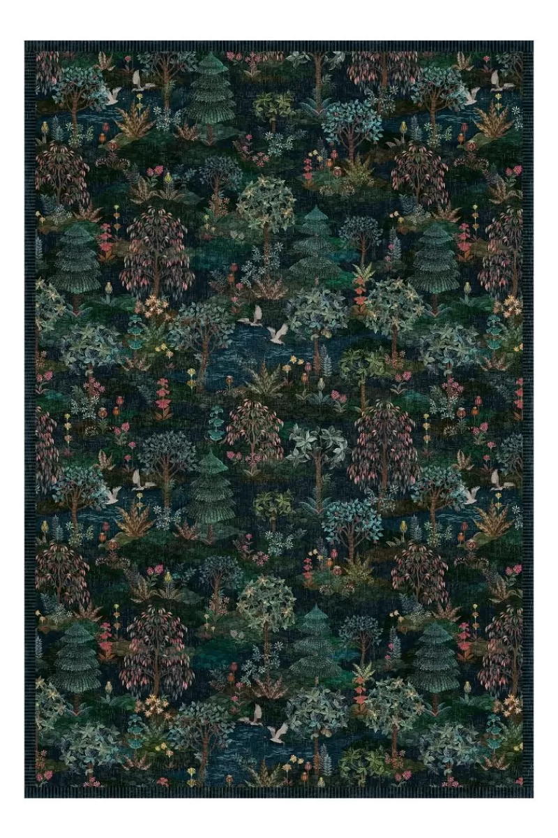 Pip Studio Tapis Pip Garden Bleu Fonce Clearance