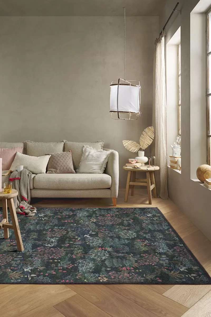 Pip Studio Tapis Pip Garden Bleu Fonce Clearance