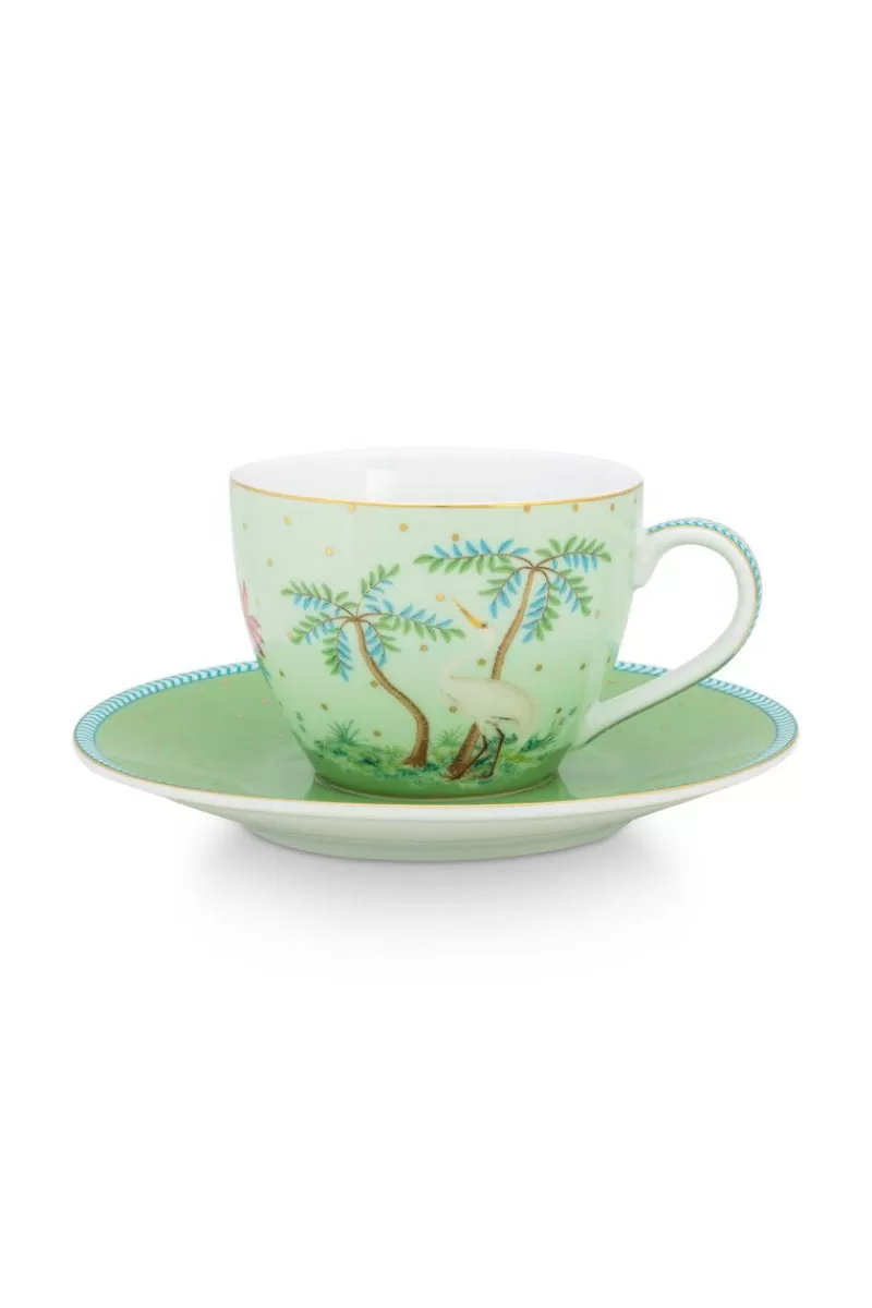 Pip Studio Tasse Et Soucoupe A Expresso Jolie En Coloris Vert Cheap