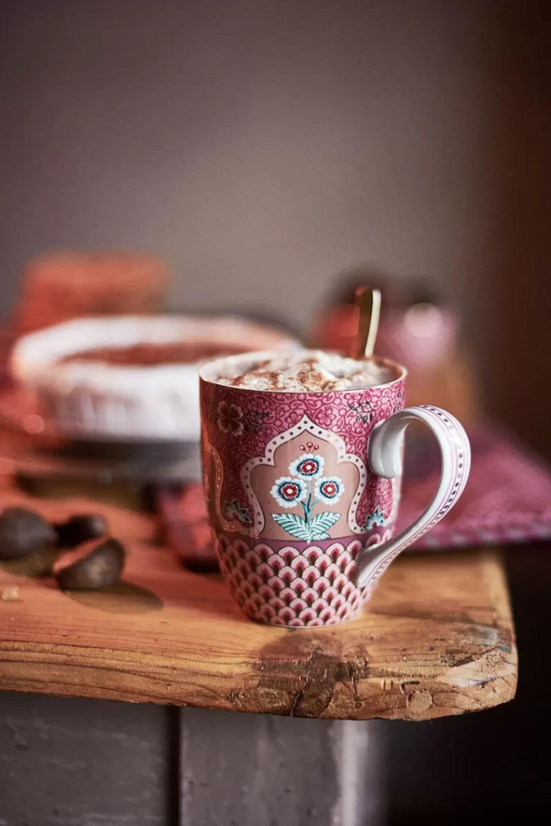 Pip Studio Tasse Xl Flower Festival Deco Rose Fonce Cheap