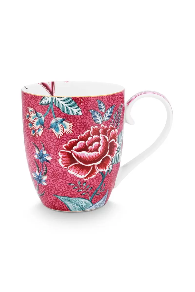 Pip Studio Tasse Xl Flower Festival Rose Fonce Sale