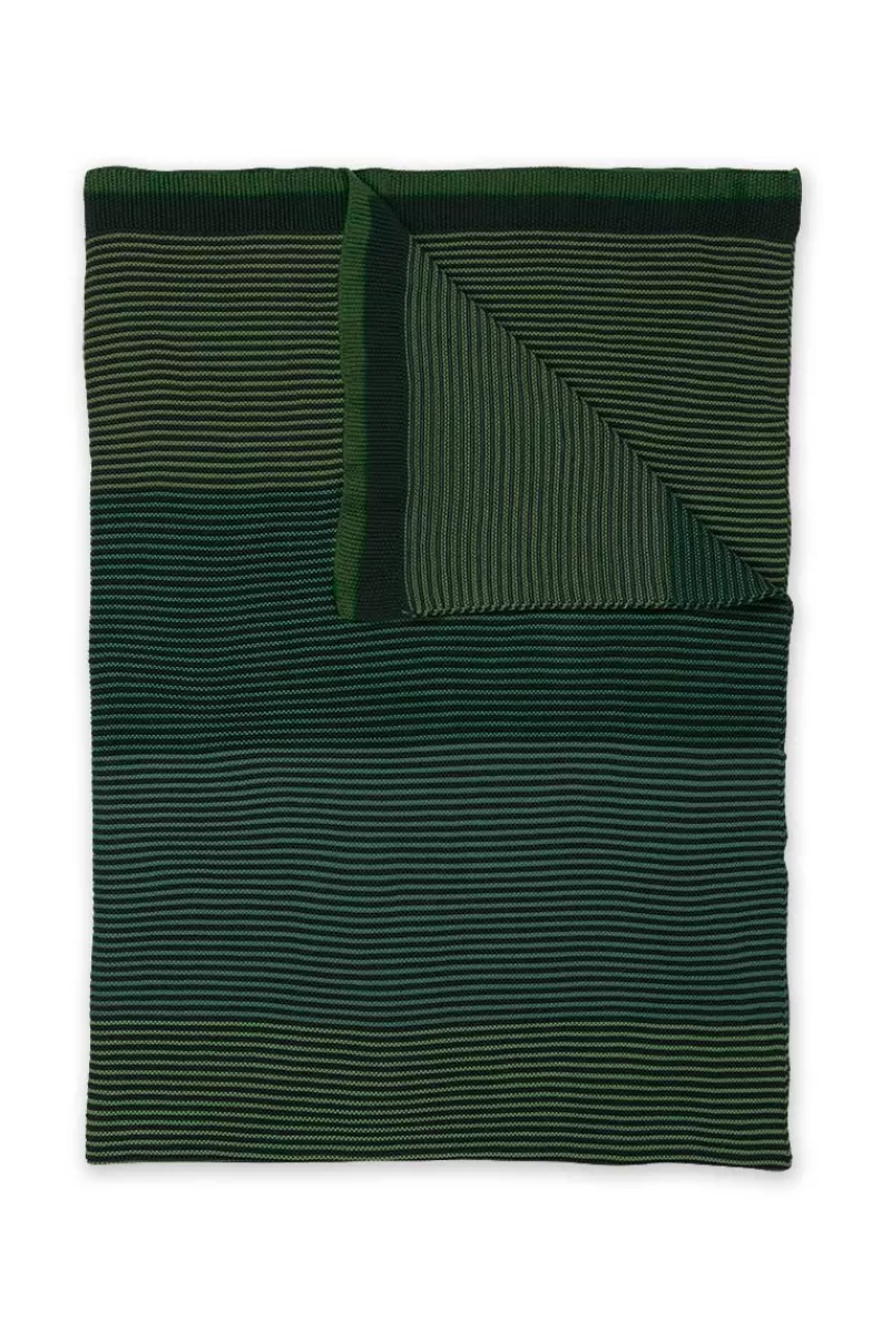 Pip Studio Throw Blockstripe Vert Hot