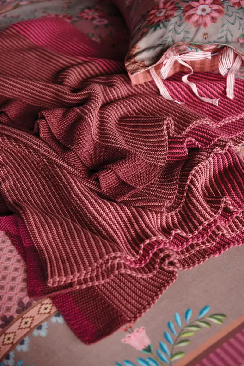 Pip Studio Throw Blockstripe Rose Store