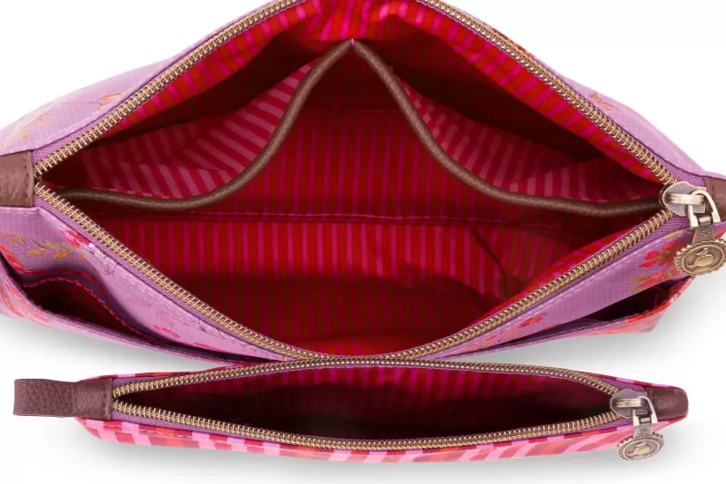 Pip Studio Trousse A Cosmetiques Combi Kawai Flower En Coloris Fuchsia Best