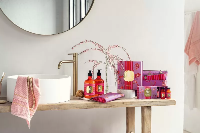 Pip Studio Trousse A Cosmetiques Combi Kawai Flower En Coloris Fuchsia Best