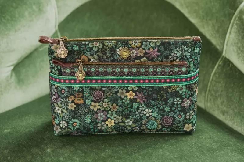 Pip Studio Trousse A Cosmetiques Combi Tutti I Fiori Vert Fashion