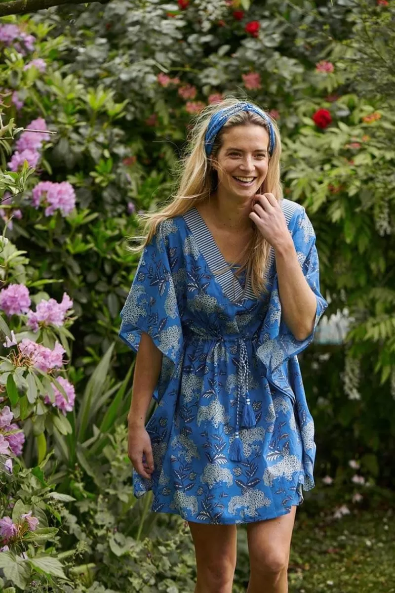 Pip Studio Tunique Flora Firenze En Coloris Cobalt Bleu Store