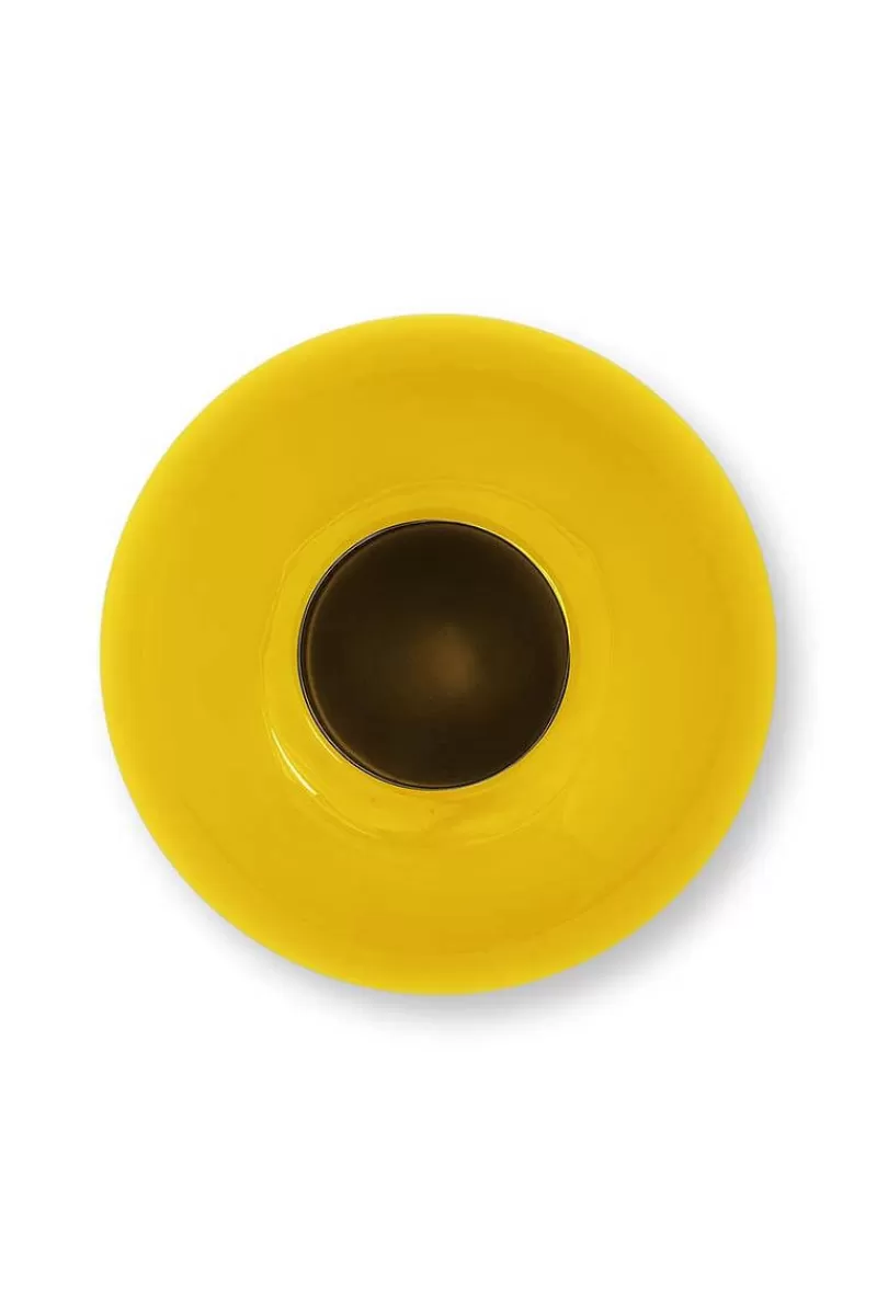 Pip Studio Vase En Metal En Coloris 23 Cm Jaune Best Sale
