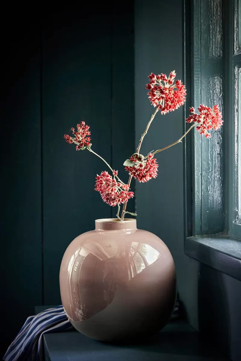 Pip Studio Vase En Metal En Coloris Marron Fonce 23 Cm Kaki Sale