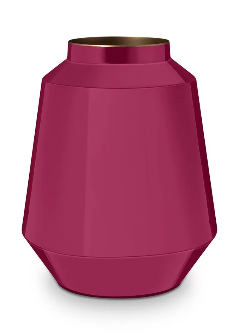 Pip Studio Vase En Metal En Coloris Rose 29 Cm Flash Sale