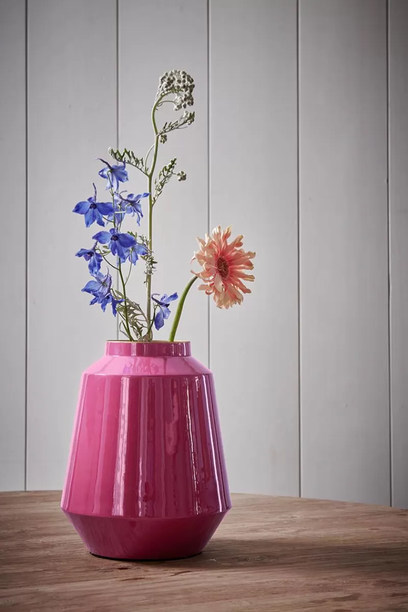 Pip Studio Vase En Metal En Coloris Rose 29 Cm Flash Sale