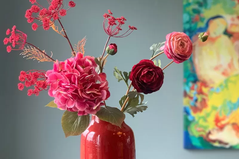 Pip Studio Vase Ovale En Metal En Coloris 30 Cm Rouge Outlet